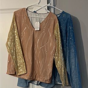 Two beautiful blouses XL - NWT- Made for Love